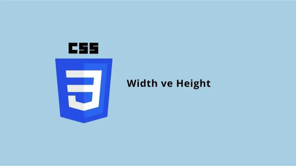 Css Width ve Height